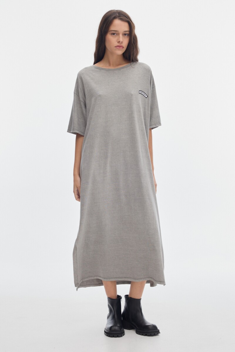 Vestido Pad Washed Grey