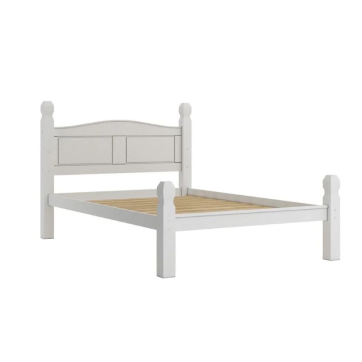 Cama 2 Plazas Madera Maciza Línea Mexicana 