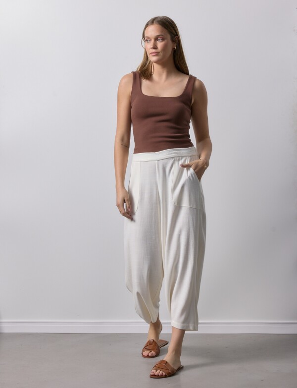 Pantalon Lino CRUDO