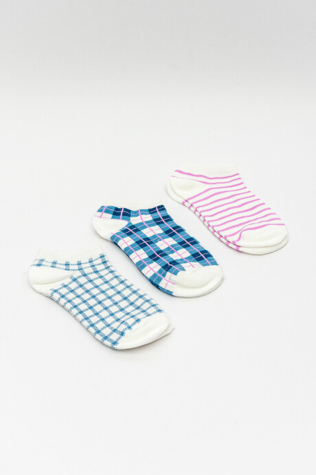 Medias Ankle Mercury, Pack X 3 Color Unico