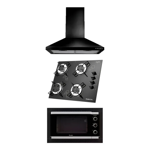 COMBO HORNO DECORATO + CAMPANA PETRA + ANAFE PUNKTAL 848 Combo Horno Decorato + Campana Petra + Anafe Punktal 848