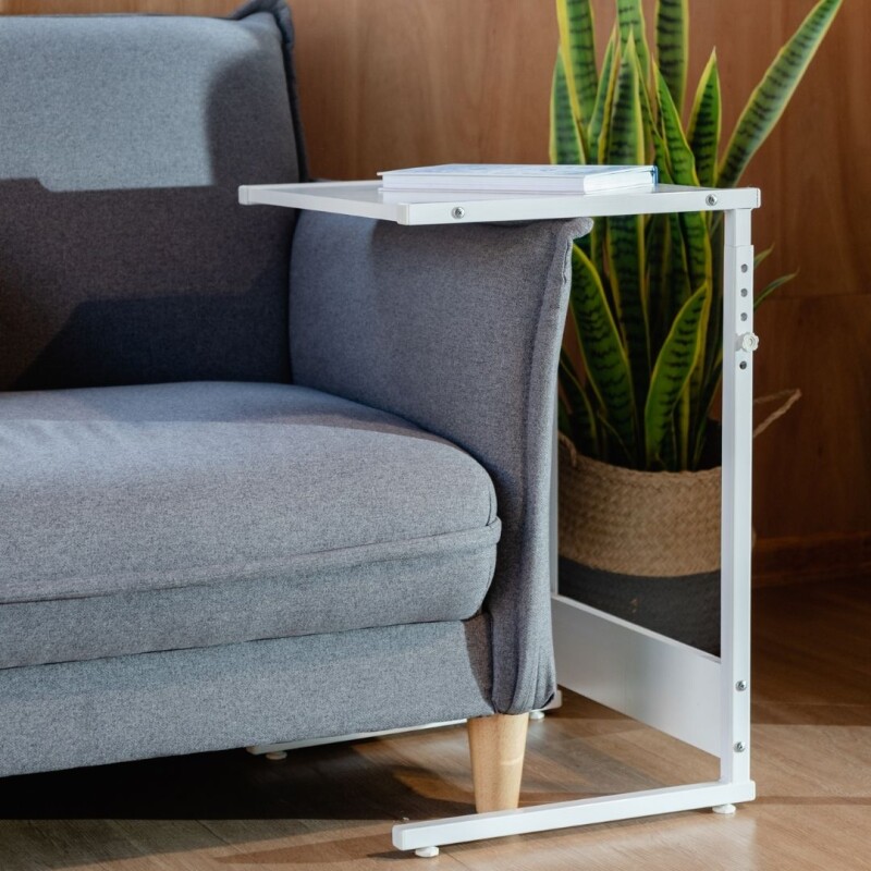 Mesa de arrime para sillón o cama Blanco