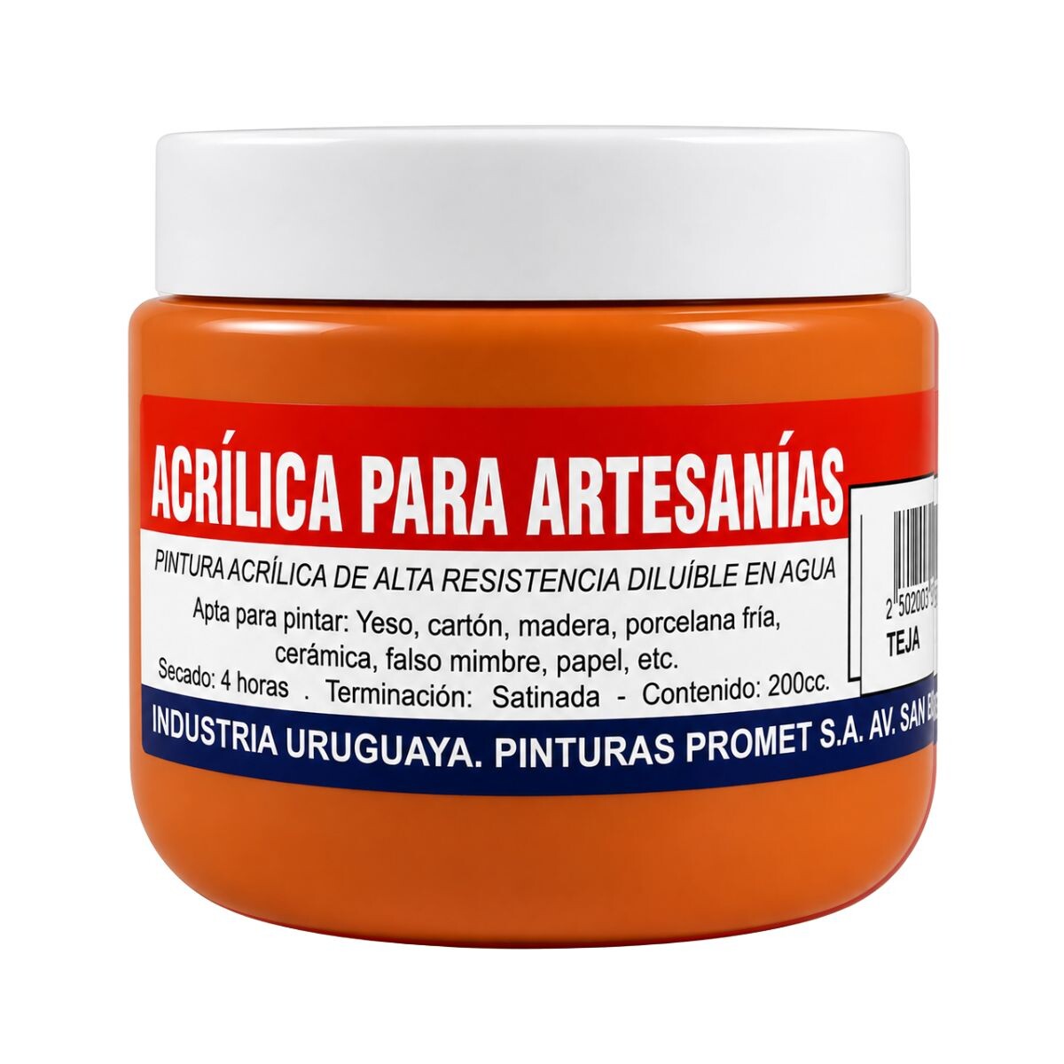 PINTURA ACRILICA ARTISTICA 200ML - Teja 