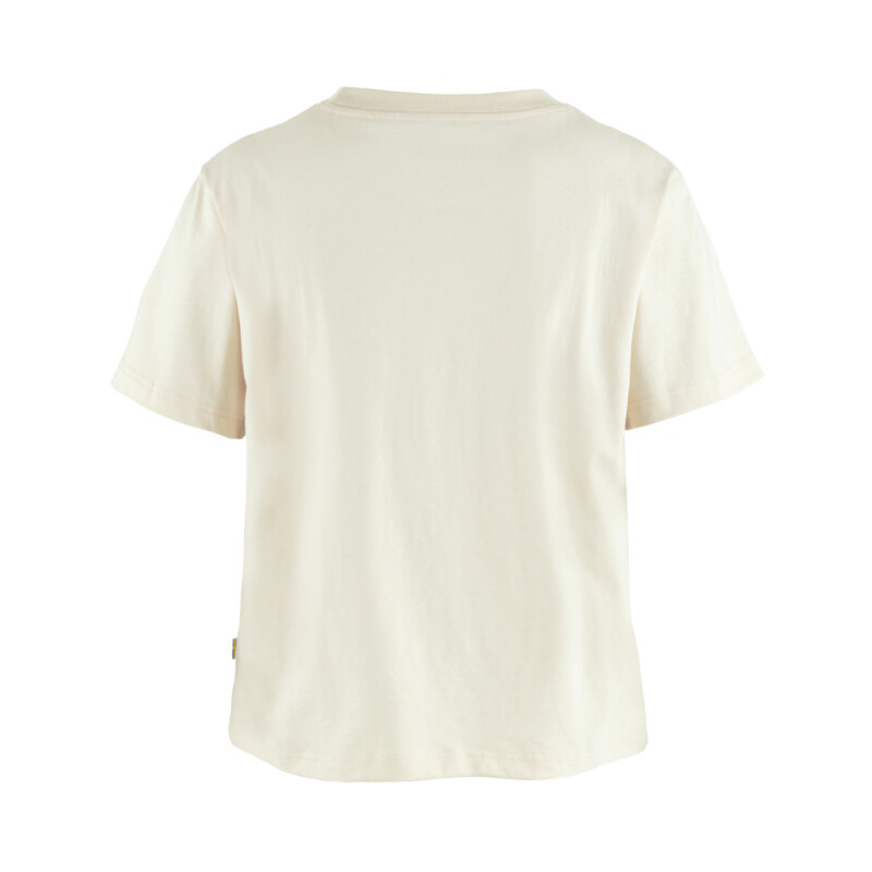 Polo Fjallraven Fjallblomster Logo Mujer Chalk White