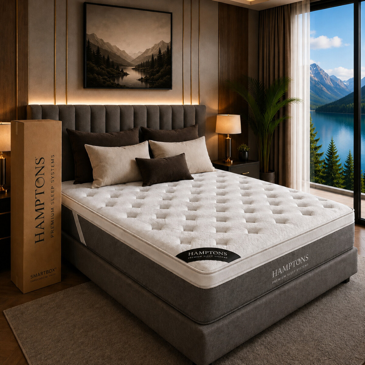 Colchon de resortes 2 Plazas Hamptons Gold 