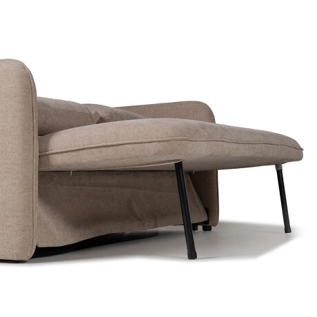 Sofá Cama Spazio - Tela Microfibra 130 (Beige)