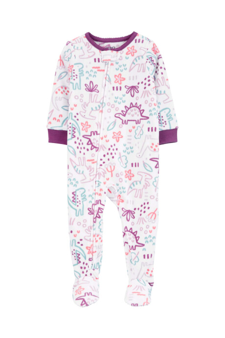 Pijama una pieza de micropolar, con pie, diseño dinosaurios. Talles 12-24M Pijama una pieza de micropolar, con pie, diseño dinosaurios. Talles 12-24M