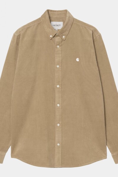 L/S Madison Fine Cord Shirt Beige