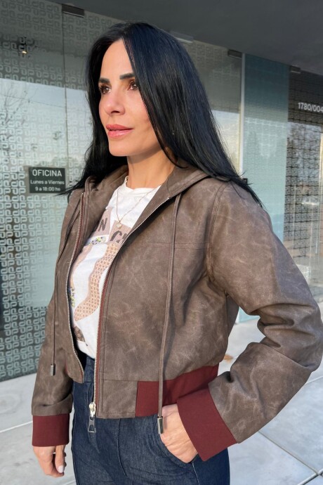 Chaqueta Bomber Rocio Marrón