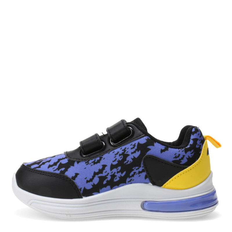 Championes Infantiles DC Batman con velcros Negro - Lila - Amarillo