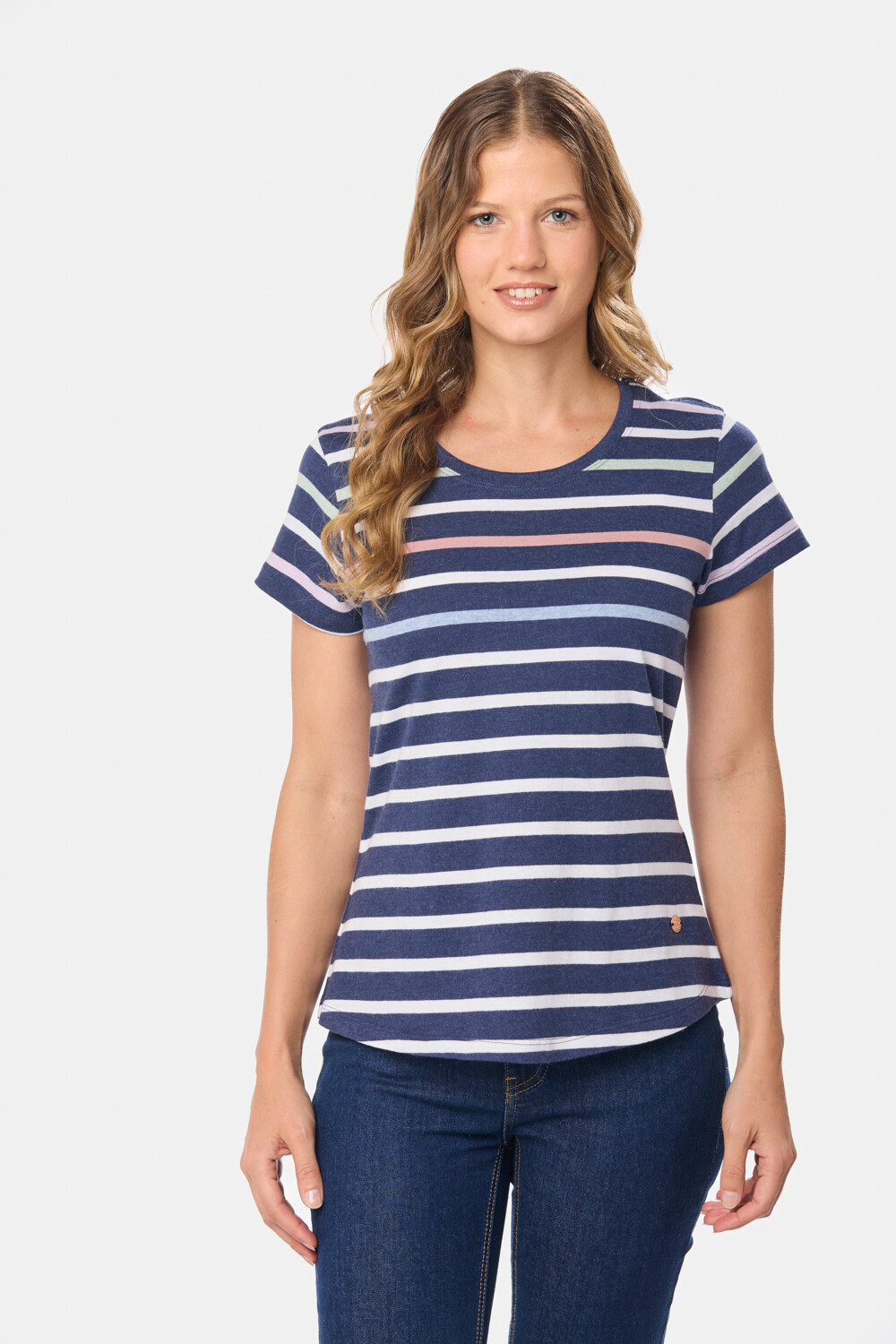 REMERA RAYADA Azul