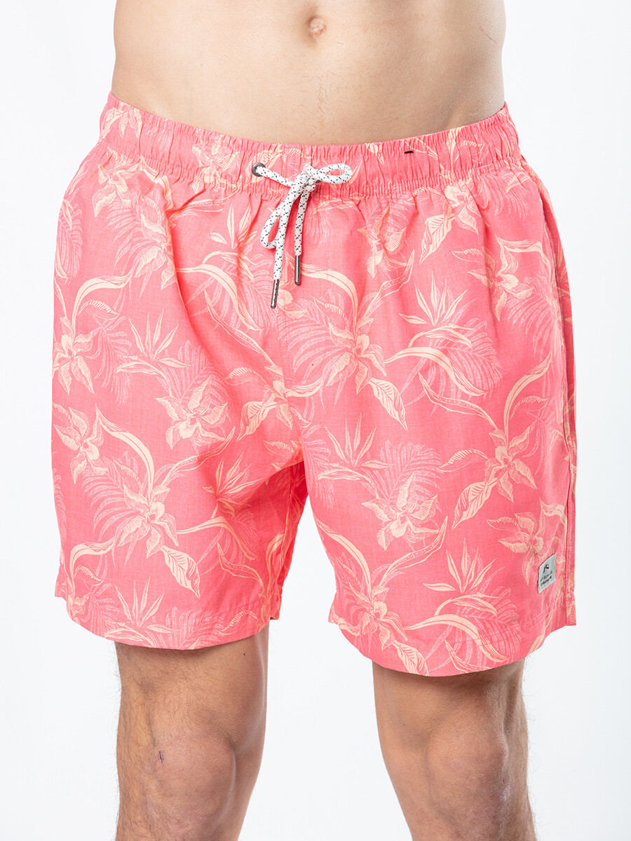 SHORT CALVIN RUSTY - Coral 
