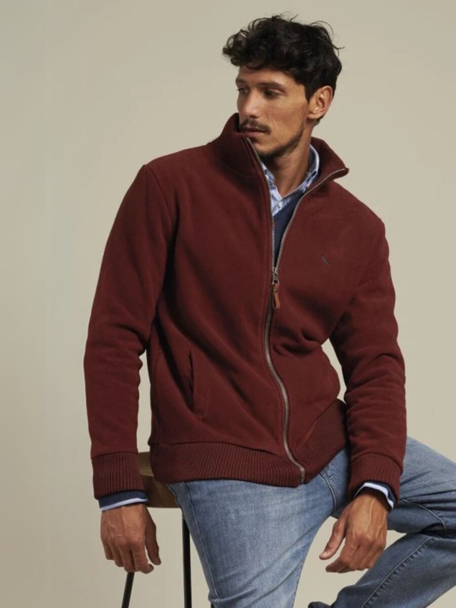 Campera Tejida Polanco - Ladrillo 