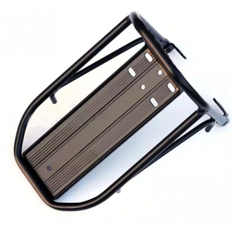 Parrilla Bicicleta Portaequipaje Aluminio Viaje Equipaje Negro