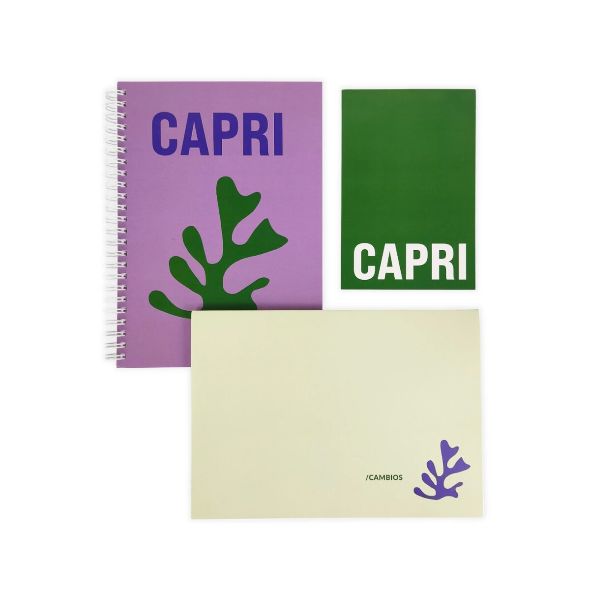 Set X3 De Papelería Línea Capri 