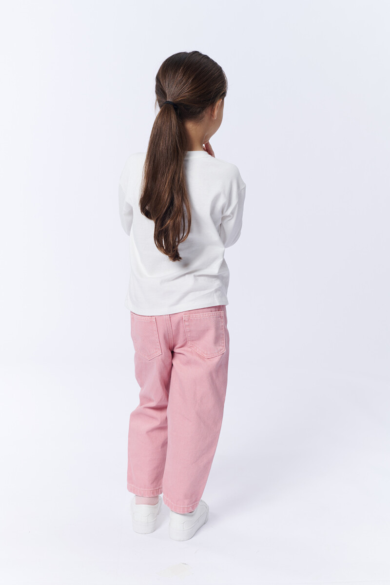 Remera Manga Corta Estampa Fabulous Blanca
