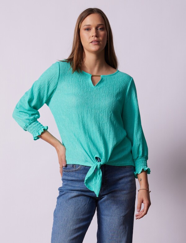 Blusa Nudo VERDE AGUA