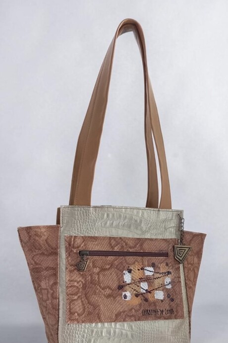 Cartera De Cuero Nia Linea Ottenta Basic Con Print Cartera De Cuero Nia Linea Ottenta Basic Con Print