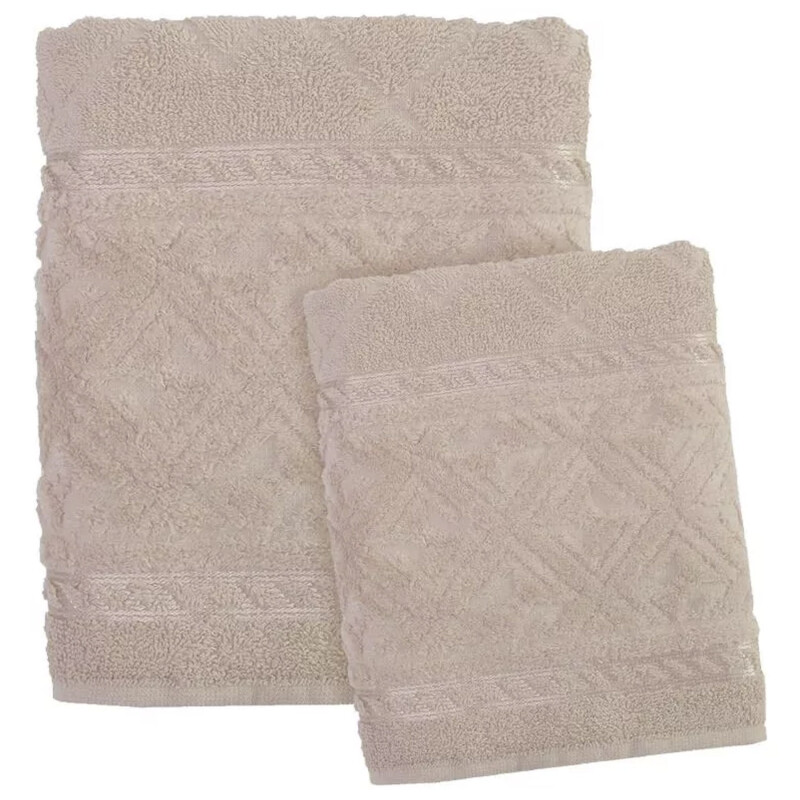 Juego De 2 Toallas De Baño Dohler Confort 100% Algodón Natural