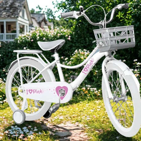 Bicicleta Modelo Pink Rodado 12 Blanco