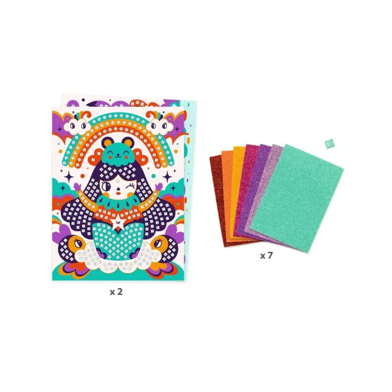 Mosaico Kokeshi Djeco Mosaico Kokeshi Djeco