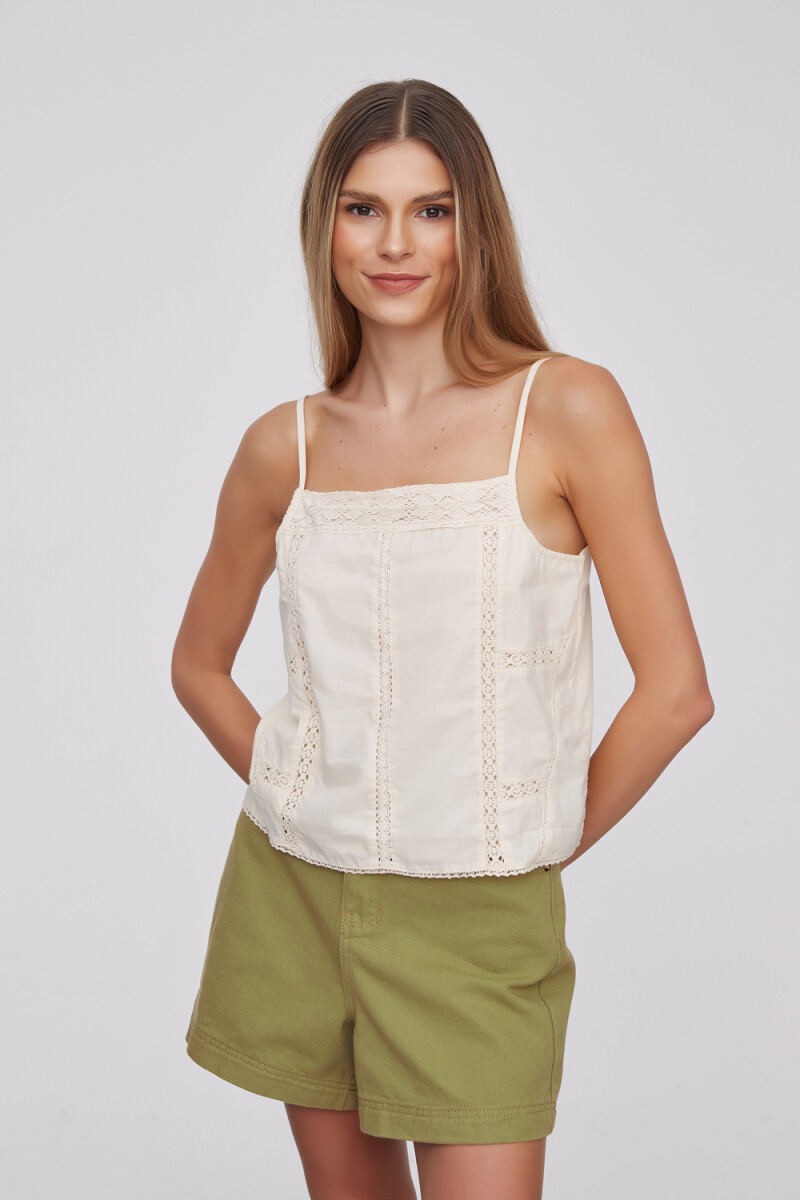 Musculosa Reuno - Crudo / Natural 