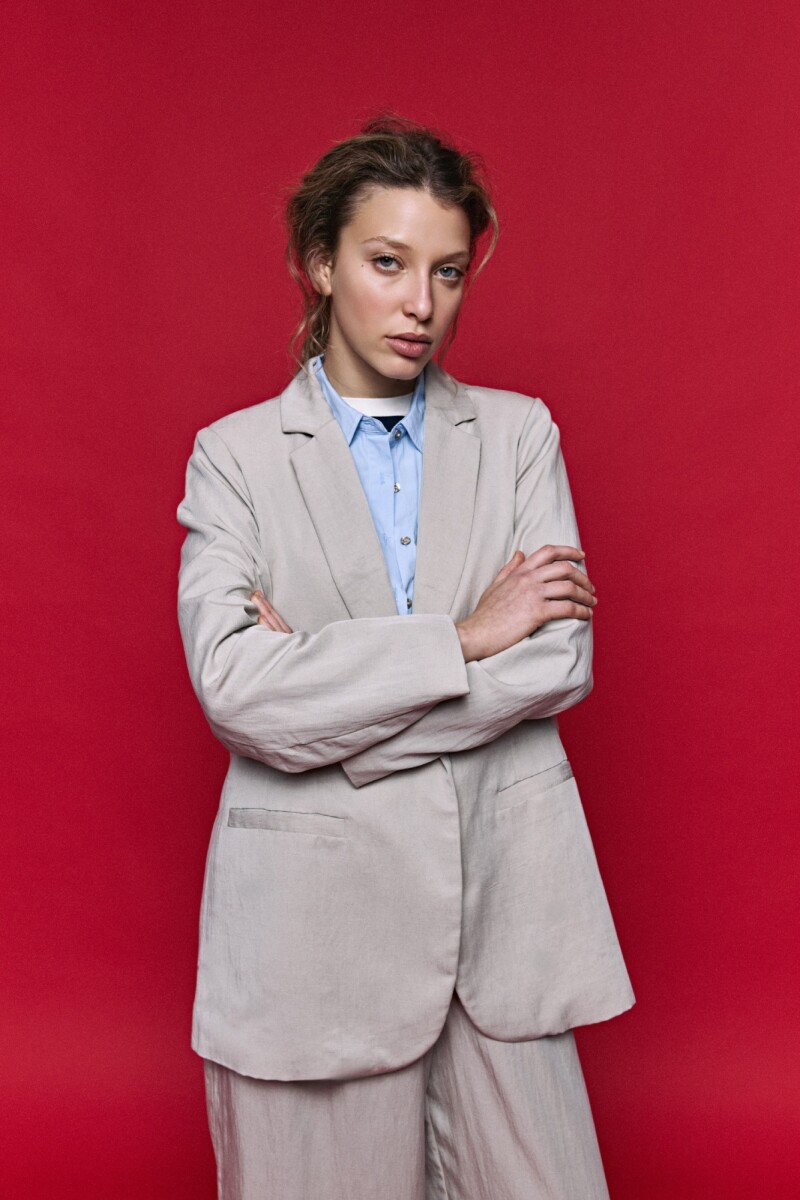 BLAZER LISSE BEIGE Beige