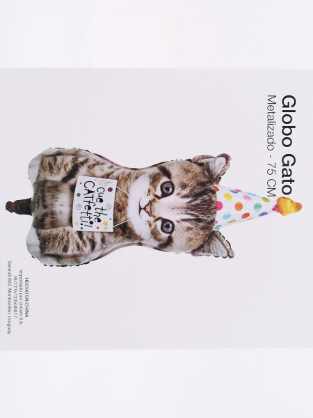 GLOBO METALIZADO GATO MULTICOLOR