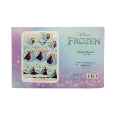 Juego de sábanas Infantil Frozen 1 Plaza 100% Microfibra
