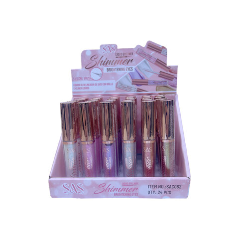 SAS Delineador líquido de ojos con brillo 6 colores Sas Delineador Líquido De Ojos Con Brillo 6 Colores