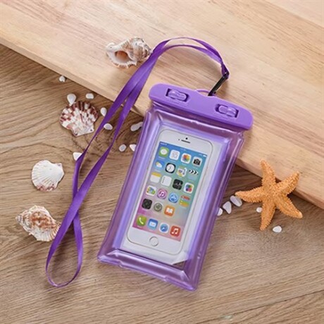 Estuche impermeable para celular Lila