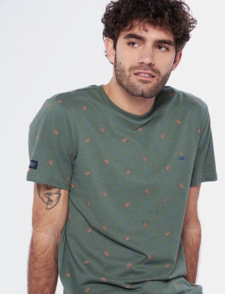 REMERA ESTAMPADA Verde