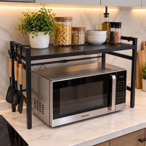 Estante Para Microondas Ajustable Extensible Regulable Organizador Metal Cocina Imback Estante Para Microondas Ajustable Extensible Regulable Organizador Metal Cocina Imback