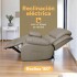 Sofá Sillón Poltrona Reclinable Masajeador Electrico Cuerina Color Gris Cuerina