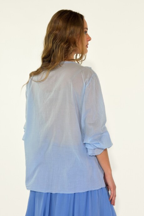 CAMISA POSITANO Celeste