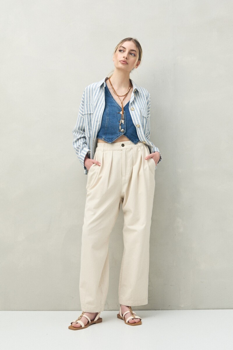 PANTALON REGINE - Crudo 