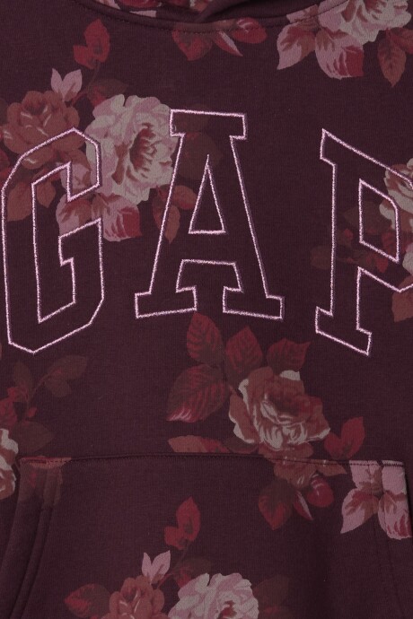 Canguro Logo Gap Con Felpa Niña Purple Floral