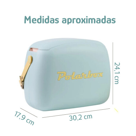 Conservadora Lunchera Térmica Pop 6L Polarbox c/2 Tuppers Celeste/amarillo