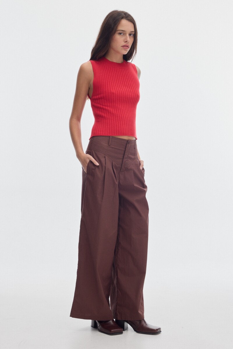 Pantalón Donna Cotton Brown