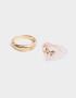 Sets Anillos Con corazón Set Anillos Con Corazón - Dorado