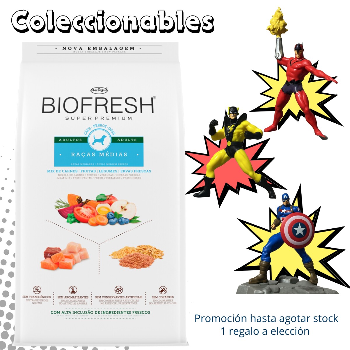 Biofresh Adultos Raza Mediana * 15 Kg 