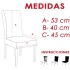 Funda Cubre Sillas Elastizado Lavable Tela Premium Textura ® Variante Color Beige