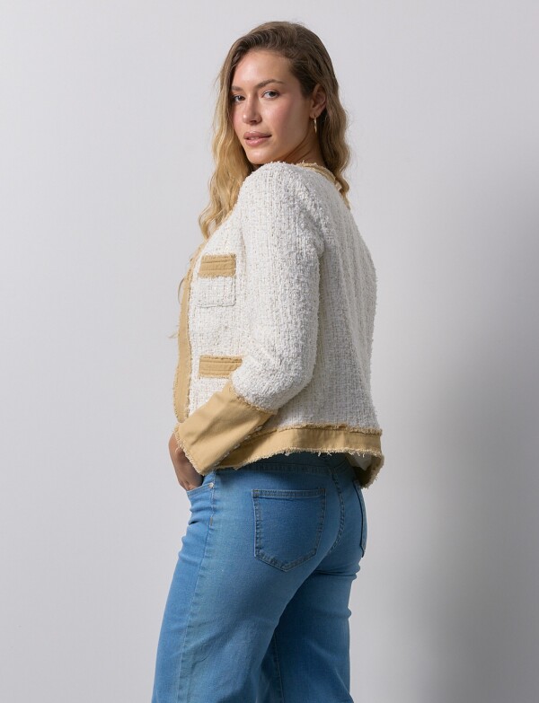 Chaqueta Tweed & Denim CRUDO/MULTI