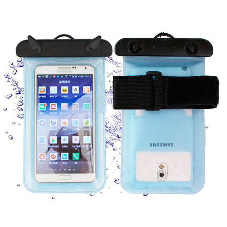 Estuche Sumergible Para Celular MARJAQE 6.5' - Transparente Azul Estuche Sumergible Para Celular MARJAQE 6.5' - Transparente Azul