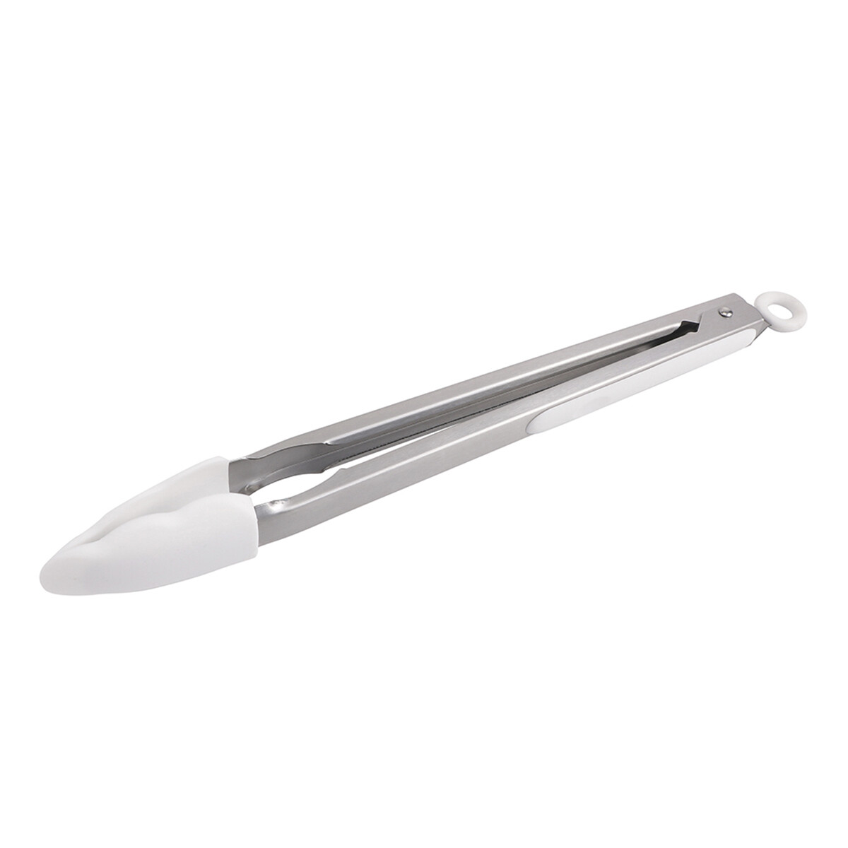 Pinza de metal con silicona acero inox - BLANCO 