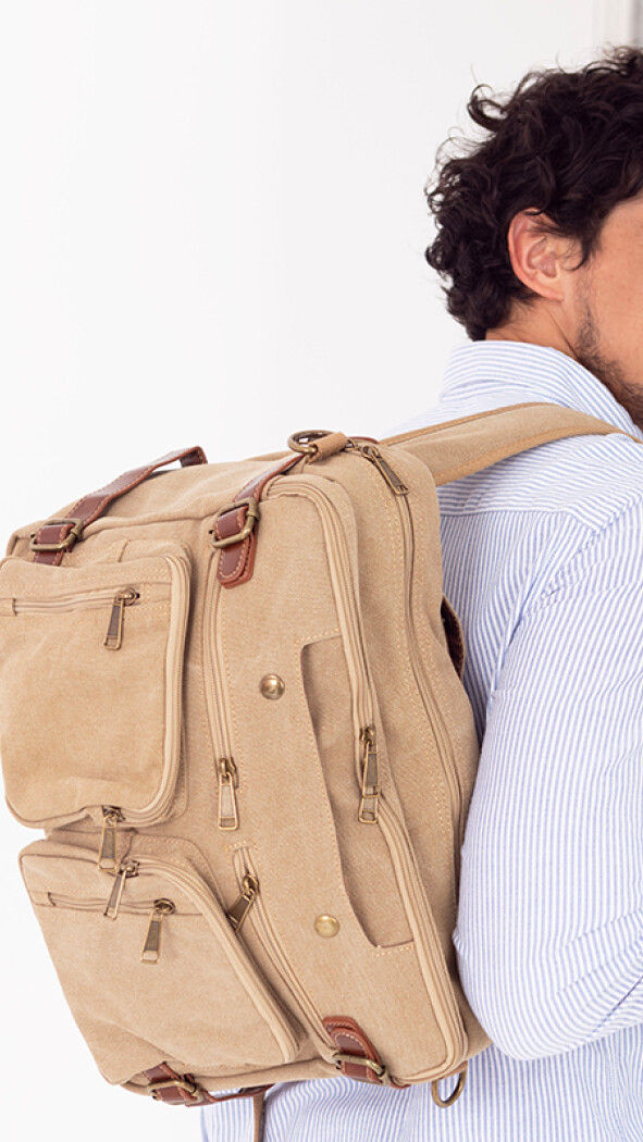 PORTA NOTEBOOK MOCHILA WORLD KAKI