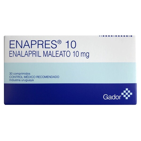 Antihipertensivo Enapres 10 mg 30 Comprimidos - Gador Antihipertensivo Enapres 10 mg 30 Comprimidos - Gador