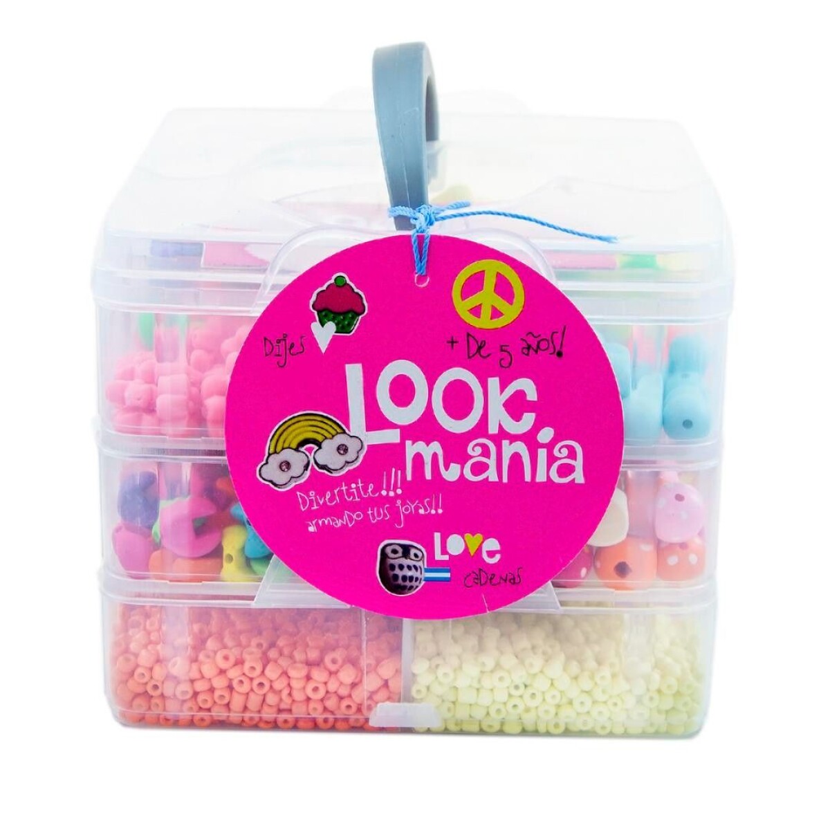Kit Para Crear Pulseras Valija de 3 Pisos Look45 