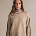 Imagen de Polera Combinada - Beige Melange