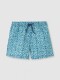 Bañador Estampado Retro Azul
